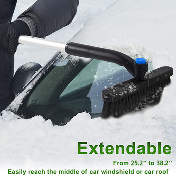 Φτυάρι αφαίρεσης χιονιού Βούρτσα καθαρισμού αυτοκινήτου Επεκτάσιμη αυτόματη βούρτσα χιονιού παρμπρίζ Εργαλεία αφαίρεσης ξύστρων πάγου