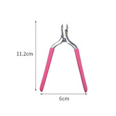 Foarfece colorate pentru olecran pentru unghia de la picior Dispozitiv de îndepărtare a pielii moarte încarnate Nail Art Cuticule Clipper Clipper Edge Cutter Manichiură Clește Instrument
