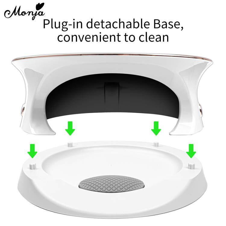 Monja 168W körömszárító LED körömlámpa UV géllakk éhgyomorra kötő eszköz szilikon kézi pad Smart Auto Sensor barkács manikűr gép