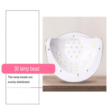 Fashion Nail Gel Curing Machine Επαγγελματικά ασφαλή LED ρυθμιζόμενα εργαλεία τέχνης νυχιών για το σπίτι