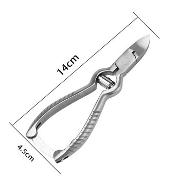 Нова тежкотоварна дебела ножица за нокти на пръстите на краката Клещи Стоманени нокти на краката Кутикула Щипка за подстригване Ножица Клещи Професионални инструменти за нокторезачка