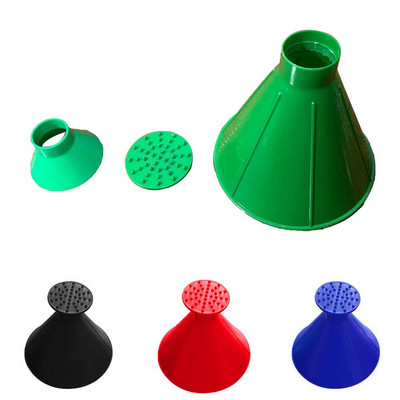 Racletă de gheață pentru parbriz în formă de con magică Instrument pentru lopată pentru zăpadă Costum din trei piese Răzuitoare pentru gheață Accesorii de spălat și întreținere auto