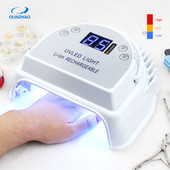 Lampă pentru uscător de unghii cu LED UV de 72w, cu baterie, cu putere puternică, mașină de lustruit cu gel, lac, lămpi de fototerapie