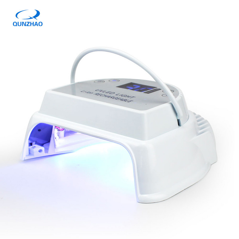 Lampă pentru uscător de unghii cu LED UV de 72w, cu baterie, cu putere puternică, mașină de lustruit cu gel, lac, lămpi de fototerapie