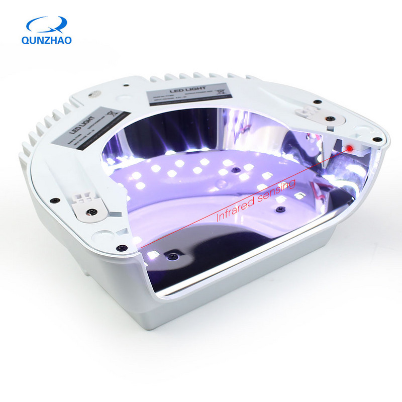 Lampă pentru uscător de unghii cu LED UV de 72w, cu baterie, cu putere puternică, mașină de lustruit cu gel, lac, lămpi de fototerapie