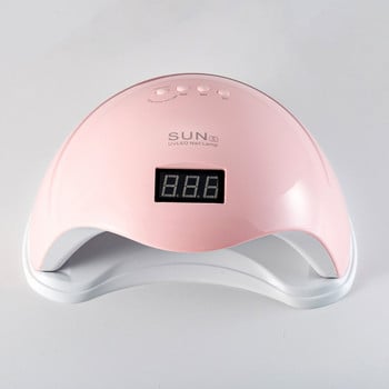 Λάμπα νυχιών SUN 5 UV 48W Professional Nailpolish Dryer Timer Λάμπα αυτόματου μανικιούρ Λάμπα LED Nail Art Lamp For Drying Gel Polish