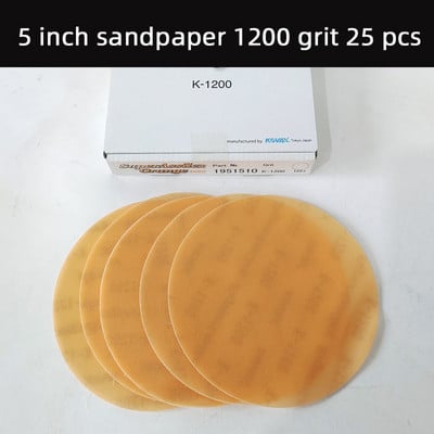 Japán KOVAX puha matt papír 5 hüvelykes, 125 mm-es 2000/3000 szemcseméretű, kerek pelyhesítő autófesték szépségpolírozó csiszolópapír