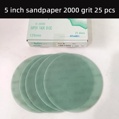 Japán KOVAX puha matt papír 5 hüvelykes, 125 mm-es 2000/3000 szemcseméretű, kerek pelyhesítő autófesték szépségpolírozó csiszolópapír