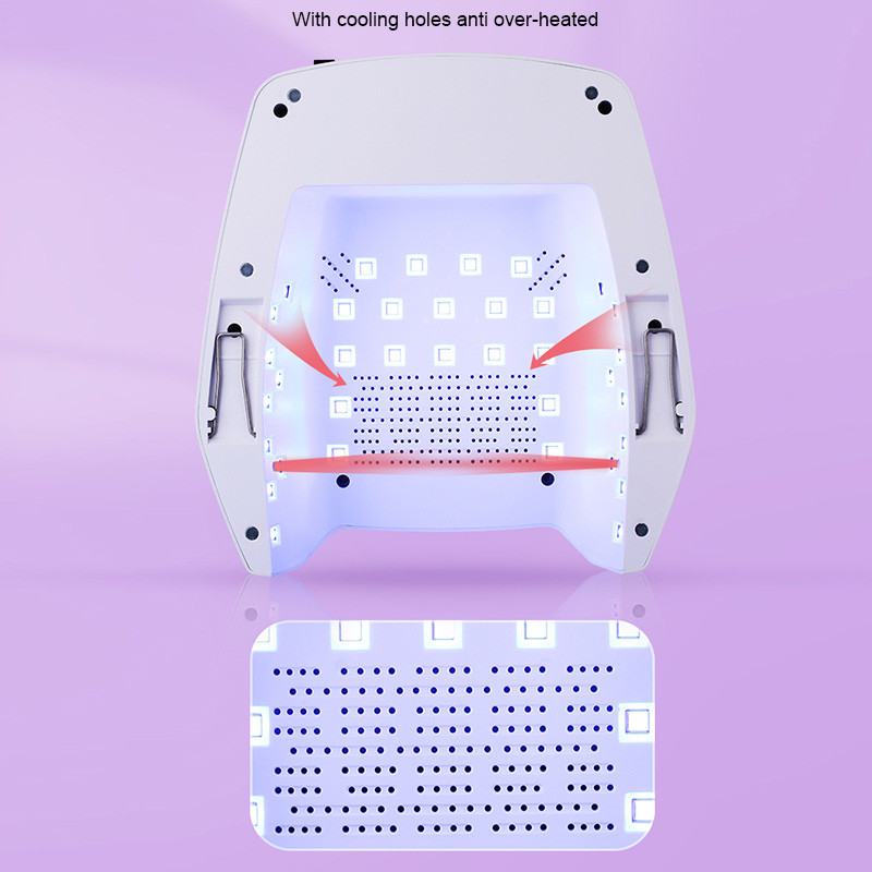 72 W-os újratölthető körömlámpa vezeték nélküli gél lakk szárító pedikűr gép UV fény körmökhöz vezeték nélküli köröm lámpa