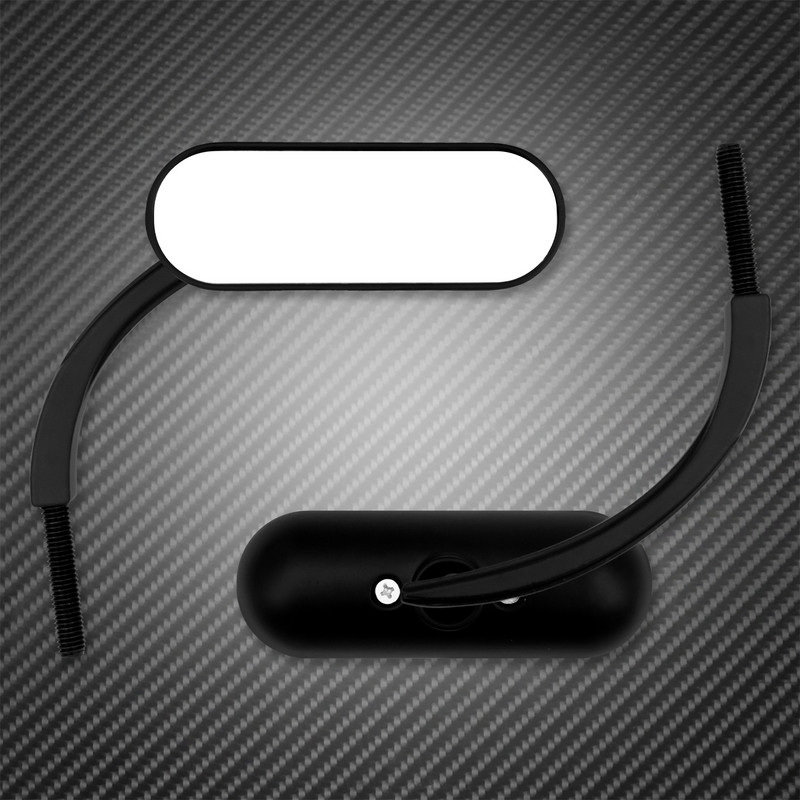 Univerzális motorkerékpár visszapillantó ovális tükör 8 mm-es és 10 mm-es oldalsó tükrök Harley Sportster Chopper Breakout Electra Glide Dyna Softailhez