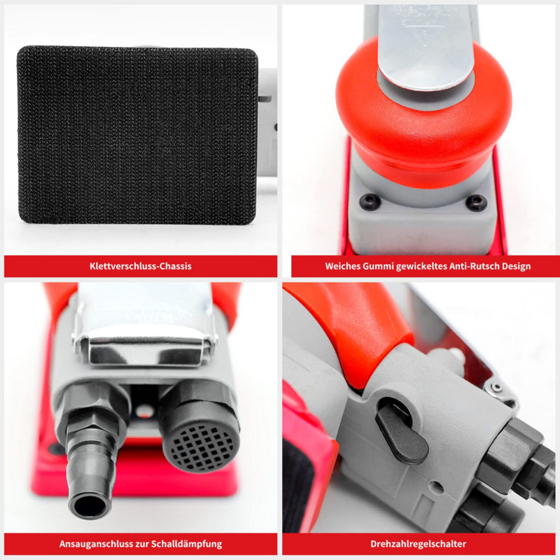 Slefuit pneumatic de 3x4 inci cu viteza liberă 10000 rpm Slefuitor de palmier cu acțiune dublă Slefuitor de șlefuit Mini șlefuitoare cu aer pentru caroserie auto