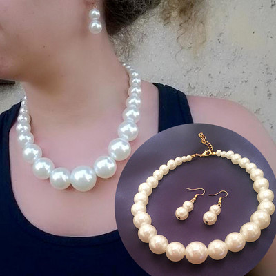 CANPEL Fashion Vintage Femei Mireasa Nunta Set de bijuterii Strass Faux Perle Colier Bratara Cercei Bijuterii pentru petrecere de nunta