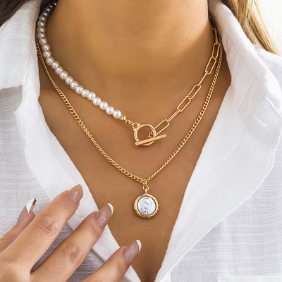 CANPEL Fashion Vintage Femei Mireasa Nunta Set de bijuterii Strass Faux Perle Colier Bratara Cercei Bijuterii pentru petrecere de nunta