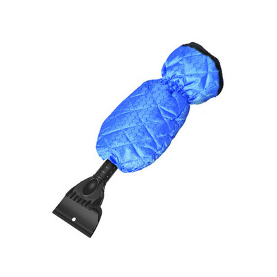 Negru/Albastru Mașină Lopată pentru zăpadă Racletă pentru gheață Parbriz Iarnă caldă Lopată pentru zăpadă Mănușă pentru mașină Instrument de curățare pentru îndepărtarea zăpezii de iarnă