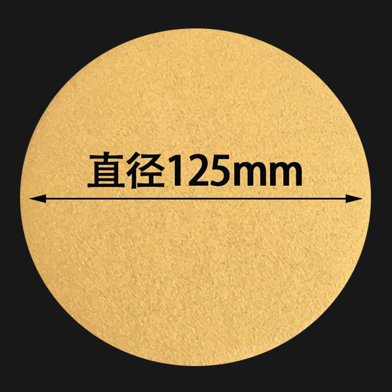 100 bucăți de 3m 236u 5 inch 6 orificii șmirghel 125mm disc flocat rotund mașină de șlefuit pneumatic Pad de lustruit