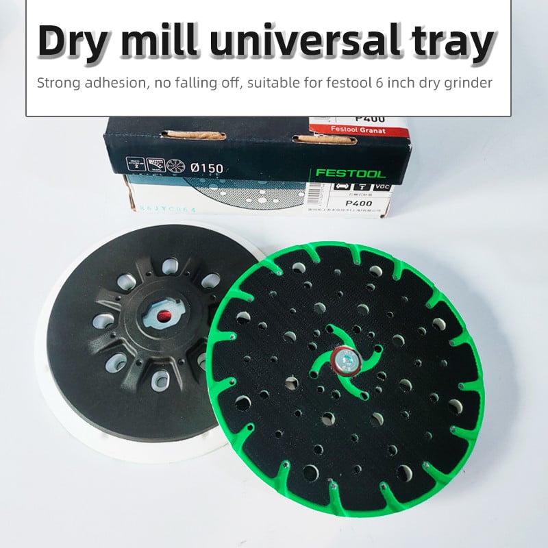 6 hüvelykes (150 mm) 48 lyukú, pormentes, kemény csiszolólap Puha csiszolólap 6"-os horog-hurkos csiszolókorongokhoz Festool S-hez