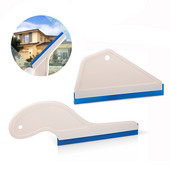 FOSHIO 15cm Lamă din cauciuc moale Racletă pentru fereastră Racletă Auto Nuanțare sticlă Stergător de apă Instrument de curățare Înveliș automat Spălare Gheață Zăpadă