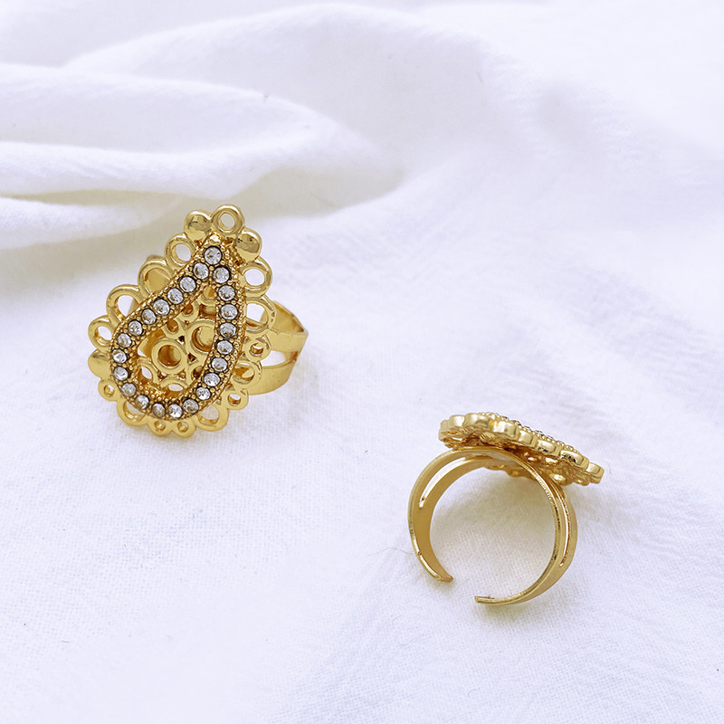 Dubai Inimă Fluture Zircon Seturi de bijuterii Colier Cercei Inel Brățară Pentru Nunta Mireasă Femei Mărgele Set de bijuterii placate cu aur