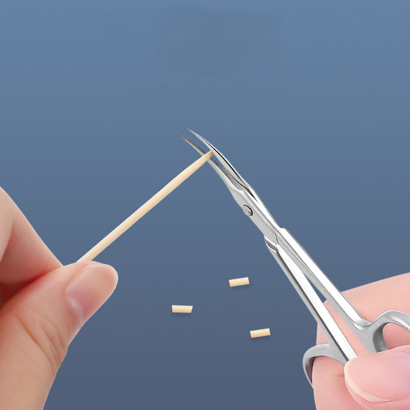 Aparat de tăiat unghii Instrumente de manichiură Instrumente de salon pentru îndepărtarea pielii moarte a unghiilor Foarfece profesionale din oțel inoxidabil cu vârf curbat rusesc