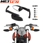 Για Harley Davison XL883 XL1200 Fat boy Softail Dyna Road King Street Glide Πλαϊνοί καθρέφτες Αξεσουάρ μοτοσικλέτας Καθρέφτες οπισθοπορείας