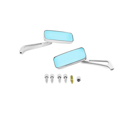Oglinda retrovizoare laterală pentru motocicletă anti-orbire fum albastru pentru Harley Honda Kawasaki Suzuki Street Sport Bicicletă Cruiser Chopper Touring