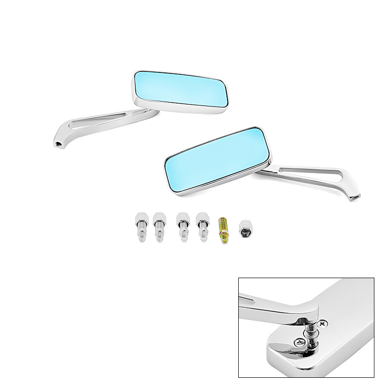 Oglinda retrovizoare laterală pentru motocicletă anti-orbire fum albastru pentru Harley Honda Kawasaki Suzuki Street Sport Bicicletă Cruiser Chopper Touring