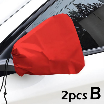 Ζεύγος Auto Van Car Πλαϊνό κάλυμμα καθρέφτη Frost Guard Προβολή χειμερινού/αδιάβροχο κάλυμμα καθρέφτη Πίσω πίσω πάγος H4b2
