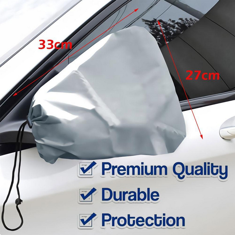 Ζεύγος Auto Van Car Πλαϊνό κάλυμμα καθρέφτη Frost Guard Προβολή χειμερινού/αδιάβροχο κάλυμμα καθρέφτη Πίσω πίσω πάγος H4b2