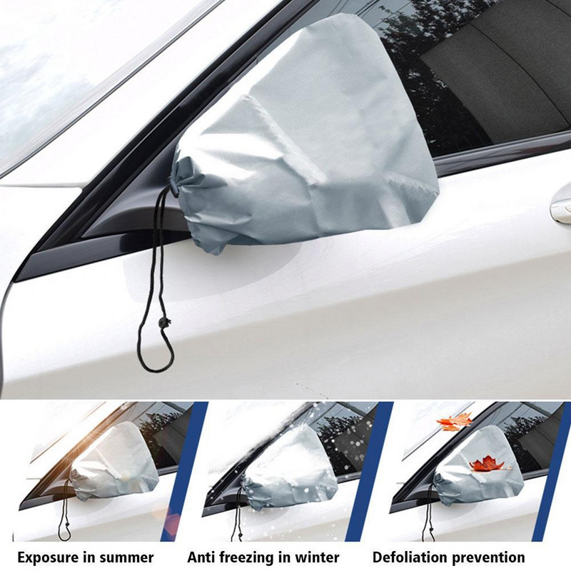 Ζεύγος Auto Van Car Πλαϊνό κάλυμμα καθρέφτη Frost Guard Προβολή χειμερινού/αδιάβροχο κάλυμμα καθρέφτη Πίσω πίσω πάγος H4b2