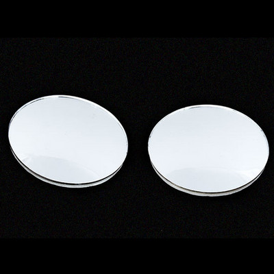 Oglindă pentru unghi orb fără cadru pentru mașină, cu unghi larg, oglindă convexă rotundă mică, laterală, rotundă, oglindă de parcare retrovizoare