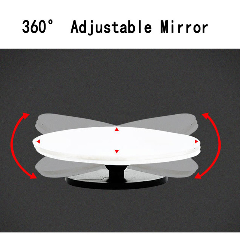 Oglindă pentru unghi orb fără cadru pentru mașină, cu unghi larg, oglindă convexă rotundă mică, laterală, rotundă, oglindă de parcare retrovizoare