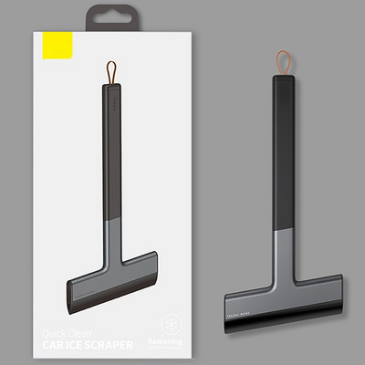 Lopată pentru zăpadă pentru mașină Îndepărtarea racletei de gheață Parbrizul mașinii Geamuri Instrument de curățare a zăpezii TPU Dispărător de gheață automat Accesorii de iarnă