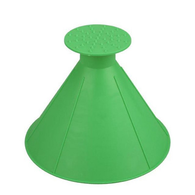 Racletă magică de gheață pentru mașină cu spărgătoare de gheață pentru parbriz de iarnă, pâlnie de ulei pentru îndepărtarea zăpezii, instrument con de dezghețare