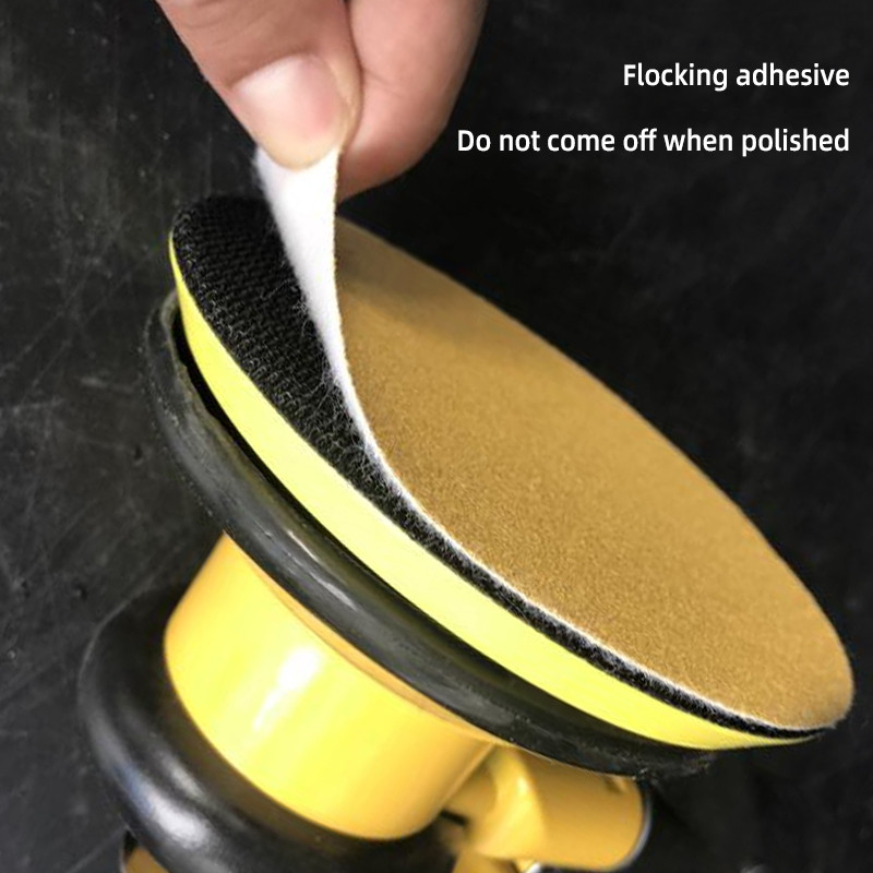 Valódi 3M236U5 "nem perforált száraz csiszolópapír 125 mm-es kerek pelyhesedő sárga homokos autófényezés Csiszolás Otthoni fapolírozás Kopásálló