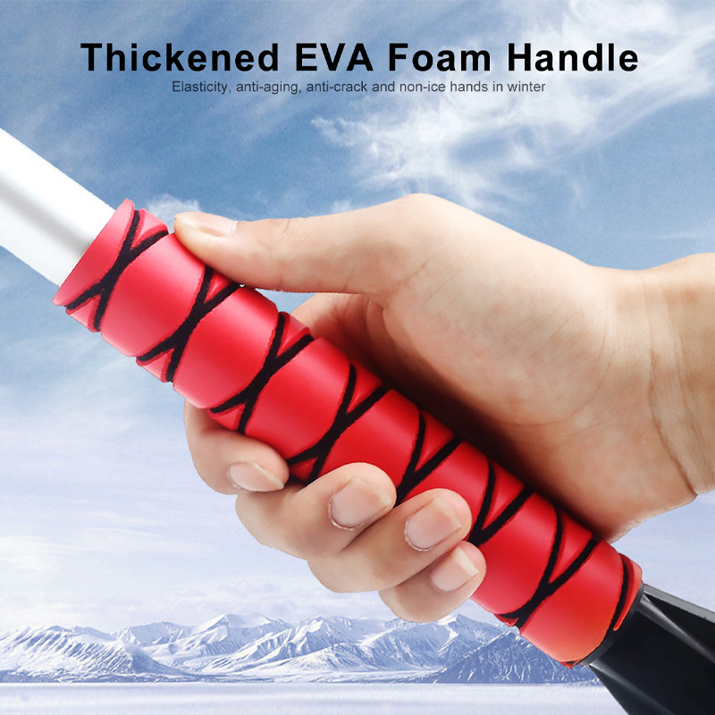 Accesorii auto Perie de zăpadă de 27 inch și racletă de gheață detașabilă cu mâner ergonomic din spumă pentru mașini Camioane SUV