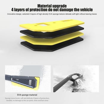 3-σε-1 Auto Windshield Ice Scraper Αποσπώμενο SUV Rotary Shovel Snow Cutter Vehicle Ice Scraping Brushes Gadgets συντήρησης αυτοκινήτου