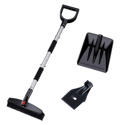 1 set lopată pentru zăpadă pentru mașină, design ergonomic, lopată pentru zăpadă, manuală detașabilă, pentru dezghețarea gheții de zăpadă, îndepărtarea lopată, racletă, îndepărtare ușoară