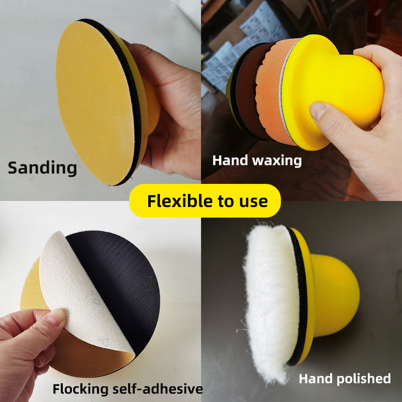 Bloc de șlefuit pentru automobile de 3/4/5/6 inch, unelte manuale, șmirghel circular, rindeau de mână, placă de șlefuit, chit, suport pentru hârtie de nisip
