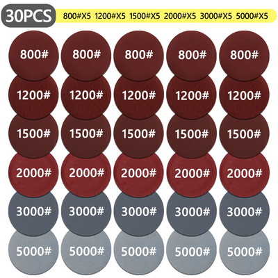 Disc de hârtie șlefuit umed de 4 inchi, 4 inci, 100 mm, pentru metal, lemn, auto, detaliu, roată, kit de lustruire pentru restaurarea farurilor