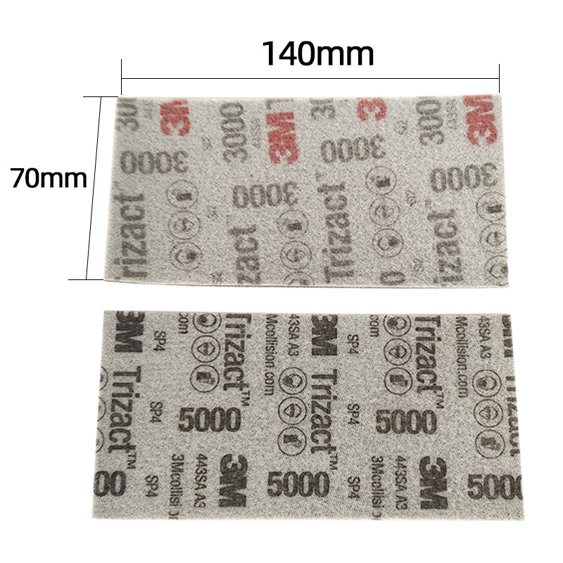 3M 30289 püramiidne abrasiivne ruudukujuline käsnliivapaber 70 mm 140 mm Hookit P3000 P5000 liivapaber auto lihvimiseks