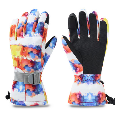 Bărbați, femei, copii, iarnă, zăpadă, mănuși de schi, mănuși groase, impermeabile, cu ecran tactil, pentru schi, lână caldă, pentru motocicletă, pentru ciclism, încălzite.