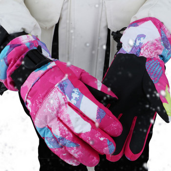 -30 Βαθμός άντρες γυναίκες αγόρι κορίτσι chidren παιδιά γάντια σκι Snowboard Γάντια Μοτοσικλέτα Χειμερινό σκι Αναρρίχηση Αδιάβροχα γάντια για το χιόνι