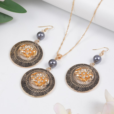 SophiaXuan Set de bijuterii vintage Noutăți de modă 2022 Tendință Seturi elegante pentru femei Cercei Colier pentru femei Cadou de domnișoară de onoare