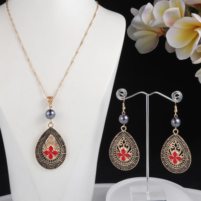 SophiaXuan Set de bijuterii vintage Noutăți de modă 2022 Tendință Seturi elegante pentru femei Cercei Colier pentru femei Cadou de domnișoară de onoare