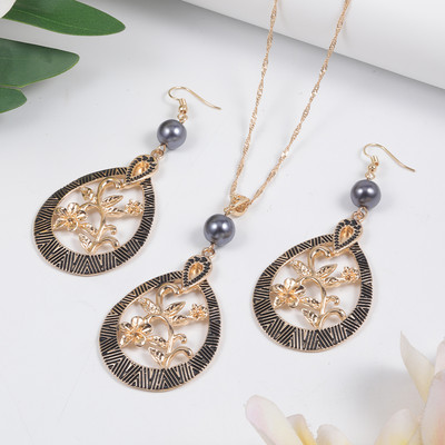 SophiaXuan Set de bijuterii vintage Noutăți de modă 2022 Tendință Seturi elegante pentru femei Cercei Colier pentru femei Cadou de domnișoară de onoare