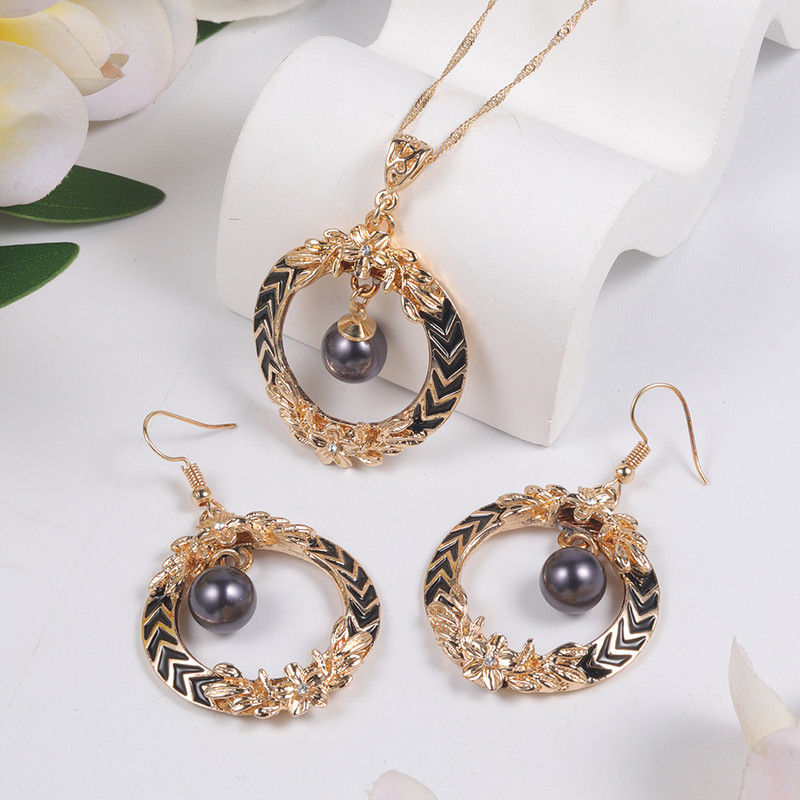 SophiaXuan Set de bijuterii vintage Noutăți de modă 2022 Tendință Seturi elegante pentru femei Cercei Colier pentru femei Cadou de domnișoară de onoare