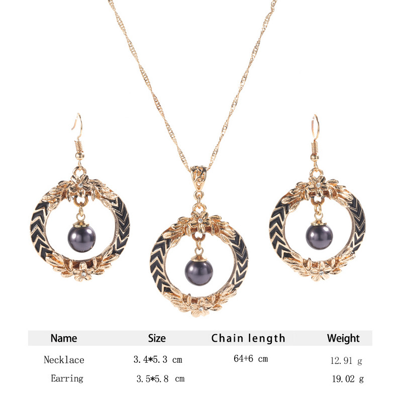 SophiaXuan Set de bijuterii vintage Noutăți de modă 2022 Tendință Seturi elegante pentru femei Cercei Colier pentru femei Cadou de domnișoară de onoare