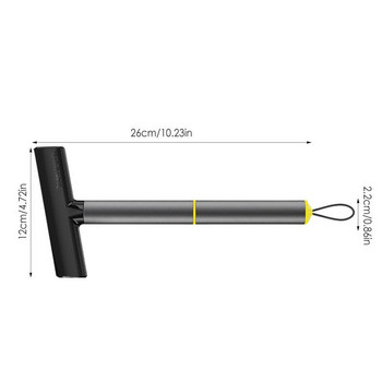 Многофункционална стъргалка за предно стъкло Стъргалка за лед с ергономична ръкохватка Инструменти за почистване на сняг, подходящи за повечето автомобили Зимни автомобилни аксесоари
