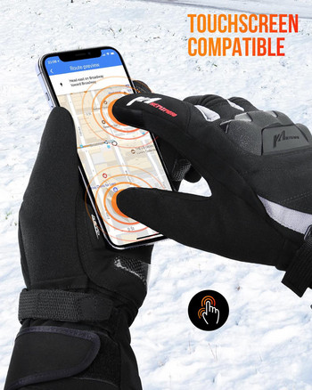 Θερμαινόμενα Γάντια Μοτοσικλέτας Χειμερινά Ζεστά Γάντια Μοτοσικλέτας Θερμαινόμενα Γάντια Αδιάβροχα Επαναφορτιζόμενα Θερματικά Γάντια για Χιονοστιβάδα