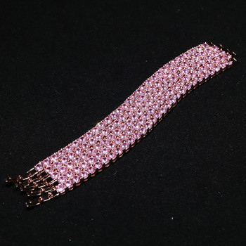 ροζ χρυσό ροζ cz σετ κοσμημάτων με αλυσίδα τένις υψηλής ποιότητας σετ δαχτυλιδιών με βραχιόλι με κολιέ μόδας υψηλής ποιότητας